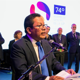 Imagen de archivo del director y propietario del canal '100% Noticias' de Nicaragua./ EFE