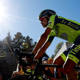 Contador, durante la etapa del Tour de este miércoles. EFE/Yoan Valat