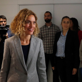 La ministra de Política Territorial y Función Pública, Meritxel Batet, momentos antes de participar en un almuerzo-coloquio organizado por el Club Siglo XXI. EFE/J.J. Guillén