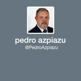 Perfil de Twitter del diputado del PNV Pedro Azpiazu.