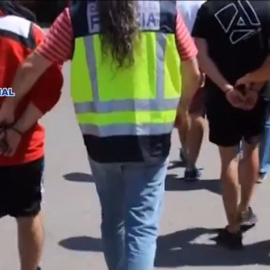 Imagen de algunos de los detenidos del colectivo/ Policía Municipal de Madrid