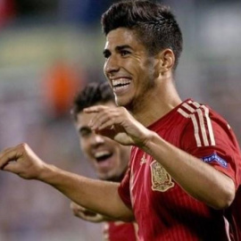 Marco Asensio, durante el Europeo sub-19. UEFA