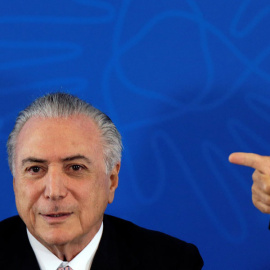 El presidente interino de Brasil, Michel Temer, este viernes. REUTERS/Ueslei Marcelino