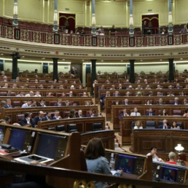 Vista del hemiciclo del Congreso de los Diputados durante una sesión plenaria / EFE