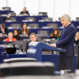 El comissari de Justícia, Didiers Reynders, durant el debat sobre l'amnistia al Parlament Europeu