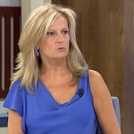 Isabel San Sebastián, durante la tertulia.-