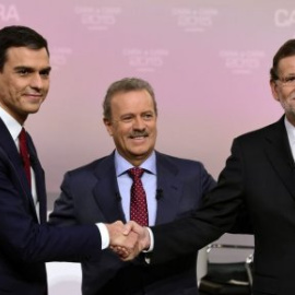 Cara a cara entre Pedro Sánchez y Mariano Rajoy