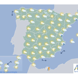 Previsión meteorológica del 9 de septiembre. / AEMET