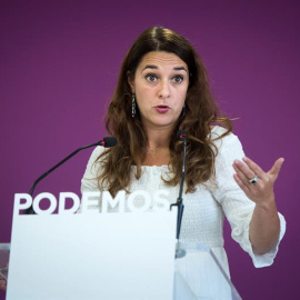 La portavoz de Podemos, Noelia Vera. - EFE