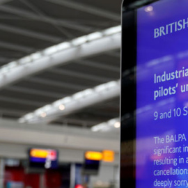 La mayoría de los vuelos de British Airways afectados tenían origen o destino en los aeropuertos de Heathrow y Gatwick. / EFE