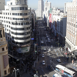 Imagen de archivo de la Gran Vía de Madrid /EP