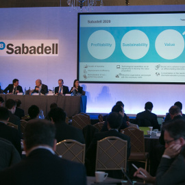 Presentación a inversores y analistas del Plan Estratégico 2018-2020 de Sabadell. E.P.