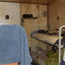 Los trabajadores vivían en condiciones insalubres. Foto: GUARDIA CIVIL