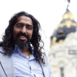 El cantante Diego El Cigala en la Gran Vía de Madrid, en una imagen de archivo.