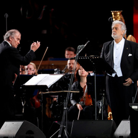 Plácido Domingo durante un concierto el junio de 2018 en Moscú con motivo del Mundial de Rusia de fútbol. /REUTERS