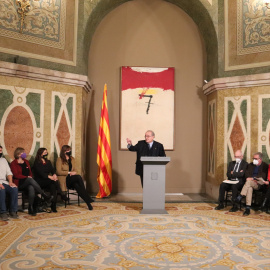 L'acte de commemoració del 50è aniversari de la creació de l'Assemblea de Catalunya al Parlament.