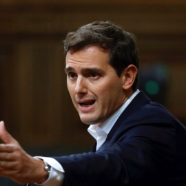 El líder de Ciudadanos, Albert Rivera, en una imagen de archivo en el Congreso de los Diputados.- EFE