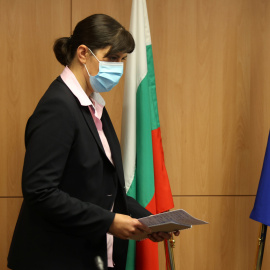11/05/2021. Imagen de Laura Codruta Kövesi, jefa fiscal de la UE, en una conferencia de prensa, este viernes en Sofía (Bulgaria). - REUTERS