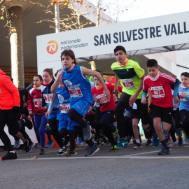 Salida de la San Silvestre Mini, una carrera destinada a menores de 16 años