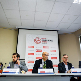 Varios miembros de Ciudadanos, Begoña Villacís, Miguel Gutiérrez, José Manuel Villegas e Ignacio Aguado, en una mesa redonda celebrada en los Cursos de Verano de la Universidad Complutense sobre regeneración política en España. Twitter/@Ciu