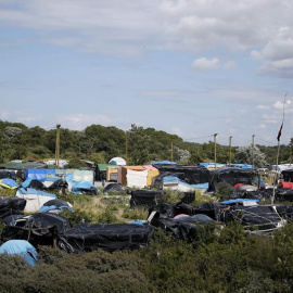 Vista del campamento de inmigrantes llamado La Jungla en Calais, Francia. - EFE