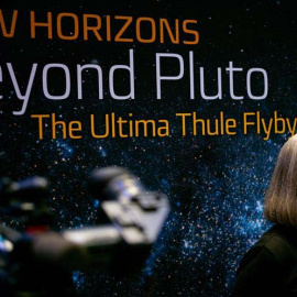 Alice Bowman, directora de operaciones de la misión New Horizons, en la universidad John Hopkins. (EFE)