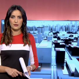 Silvia Brasero en el informativo del 2 de enero de 2019.