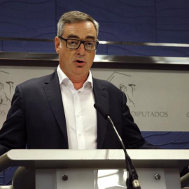 El vicesecretario general de Ciudadanos, José Manuel Villegas, en una rueda de prensa en el Congreso. EFE/Ballesteros