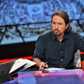 Pablo Iglesias durante la entrevista en La Sexta / Daniel Gago - Podemos