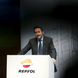 El consejero delegado de Repsol Josu Jon Imaz durante la presentación del plan estratégico de la petrolera para el periodo 2016-2020.  REUTERS/Susana Vera