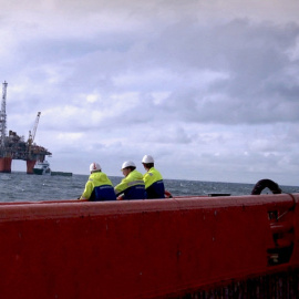 Plataforma de Repsol en aguas de Noruega.