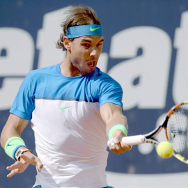 El tenista mallorquín Rafael Nadal, durante su partido ante Andreas Seppi. - EFE