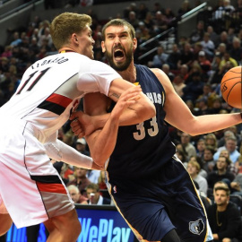 Marc Gasol, durante un partido con los Memphis Grizzlies. - AFP