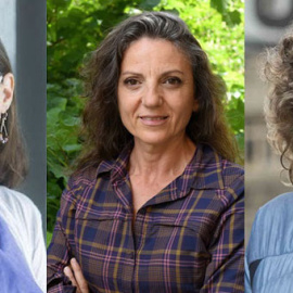 Los científicas Maura McLaughlin, Sandra Díaz y Julia Olson. / SINC