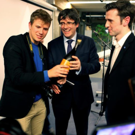 Puigdemont, este martes en Gante (Bélgica). EFE/Carlos Rey