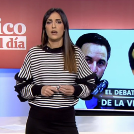 Silvia Brasero en el informativo del 4 de enero de 2018.