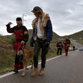 Dispositivo de búsqueda de Gabriel Cruz en Níjar. EFE/ Carlos Barba