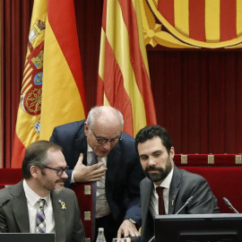 Torrent, durante el pleno del Parlament de este jueves. EFE/ Andreu Dalmau