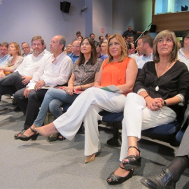 La presidenta de Andalucía, Susana Díaz, en L'Hospitalet. / EP