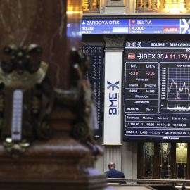 El patio de negociación de la Bolsa de Madrid. EFE
