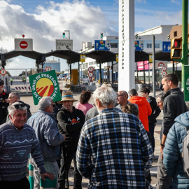 13/02/2024 - Pagesos es concentren aquest dimarts a l'accés de Mercabarna.