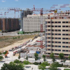 Contrucción de bloques de vivienda. EFE