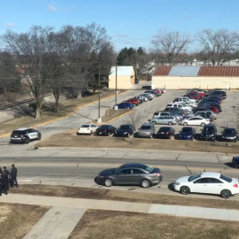 El lugar del tiroteo en la Universidad Central de Michigan. REUTERS