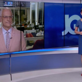 Los periodistas brasileños Renata Lo Prete y Jorge Pontual. / CAPTURA GLOBO