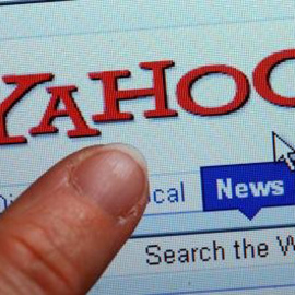 El logo icónico de Yahoo.