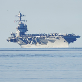 EEUU manda el portaaviones USS Gerald R. Ford Carrier Strike Group al Mediterráneo oriental como muestra de apoyo a Israel. Imagen de Archivo.