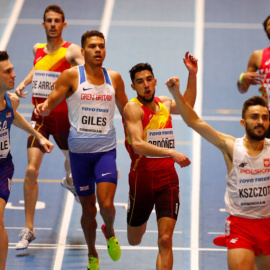 Ordoñez, entrando tercero en meta. (Reuters)