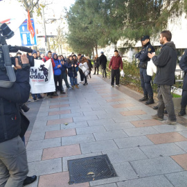 Moment de la sortida dels detinguts. ARRAN