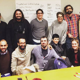 Investigadores españoles en Estados Unidos, junto a otros compañeros que no firman el manifiesto.