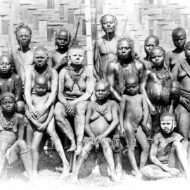 Aborígenes de las islas Andamán (India) retratados en 1876. / M.Vidal Portman-Pitt Rivers Museum (Oxford)